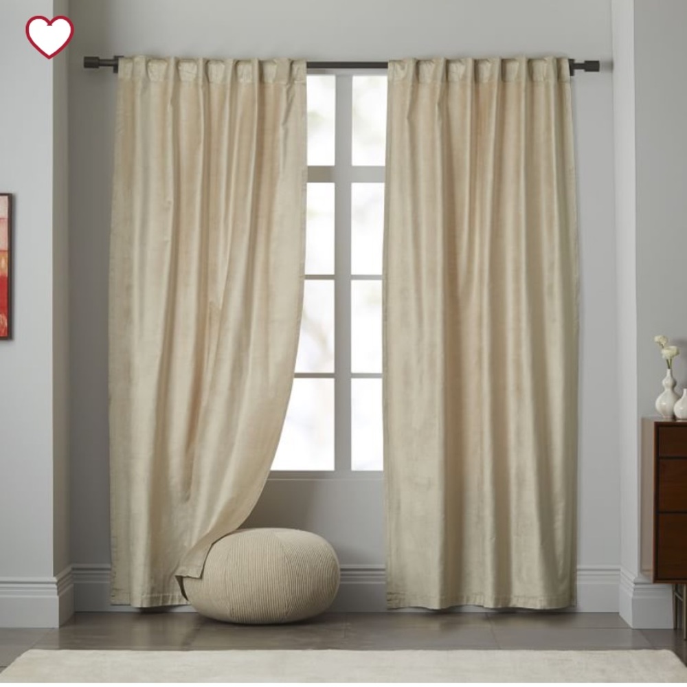 West elm black out curtains